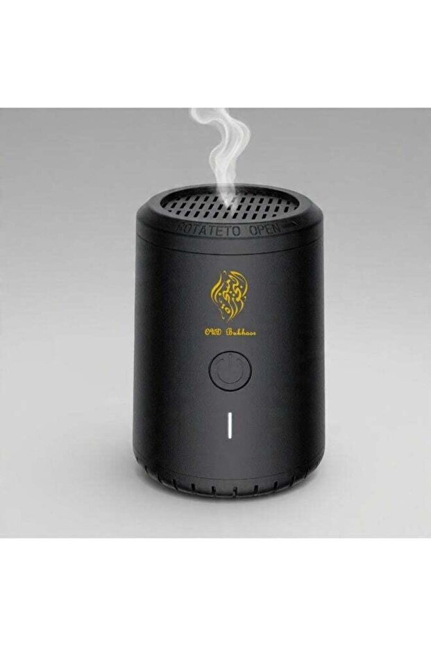 Modern Electric Bakhoor Burner & Oud Incense Diffuser - USB-C Rechargeable, 90s Auto Shut-Off