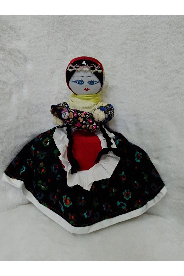 Traditional "Mother of Anatolia" Themed Handmade Cloth Doll with Geographical Markings A2A