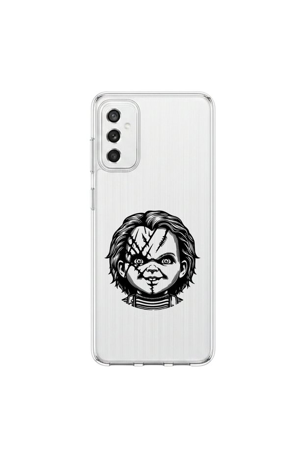 Samsung Galaxy M52 Compatible Horror 4 Design Transparent Case