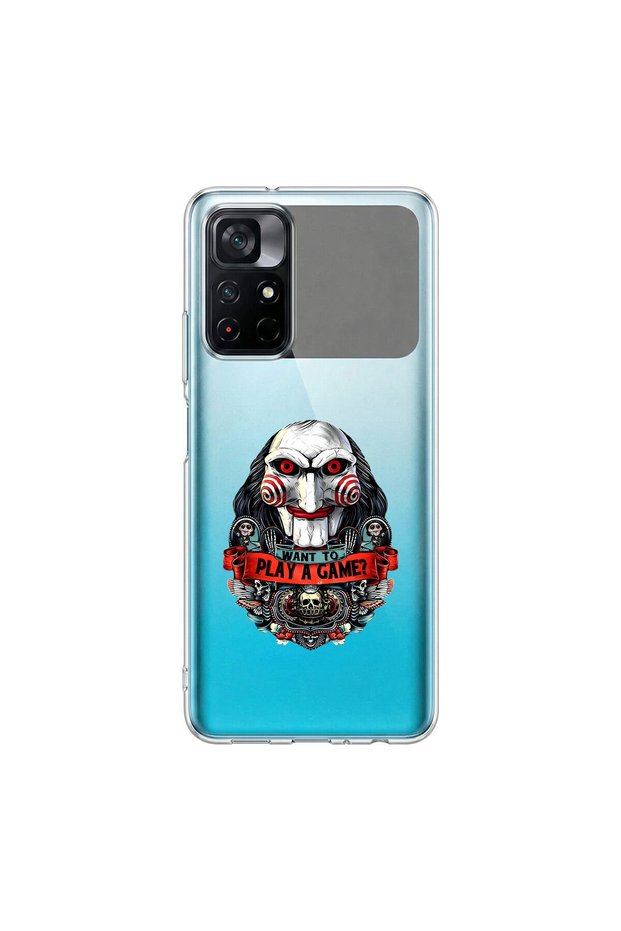 Poco M4 Pro Compatible Horror 7 Design Transparent Case