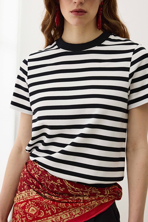 Supima® Pamuk İnterlok Basic Tshirt - 3