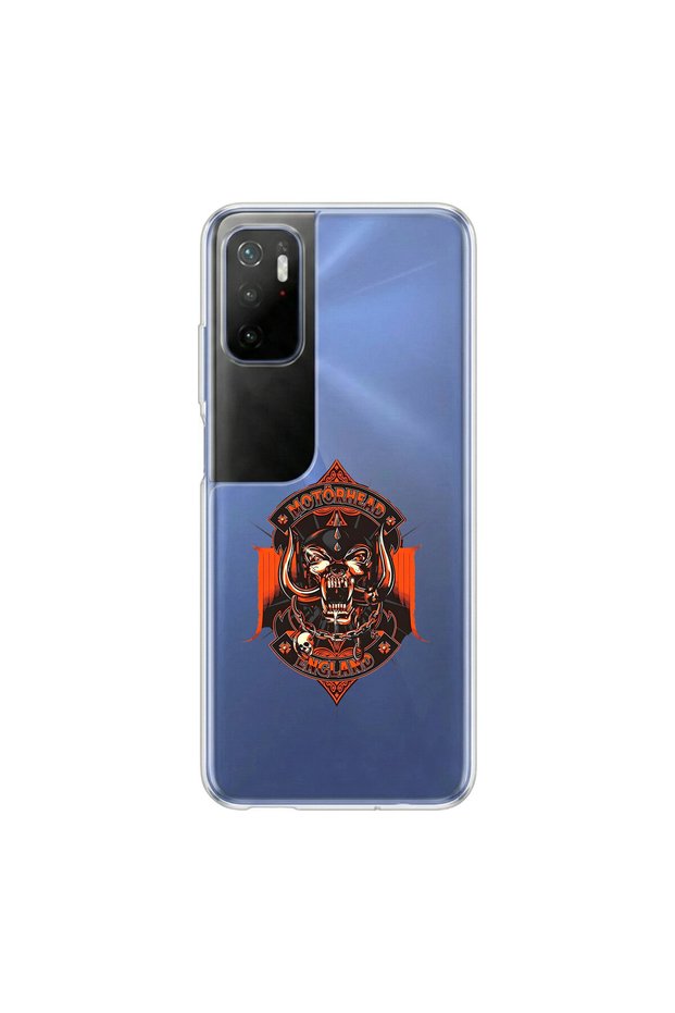حافظة شفافة متوافقة مع Poco M3 Pro مصنوعة من المعدن بتصميم 9