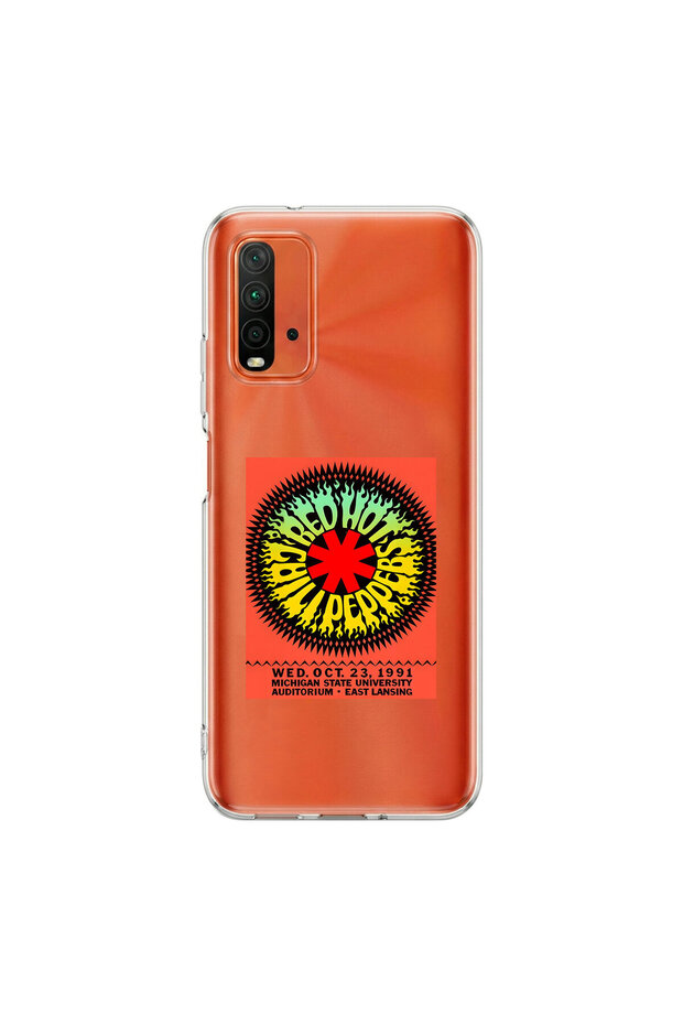 حافظة شفافة متوافقة مع Redmi 9T مصنوعة من المعدن بتصميم 14
