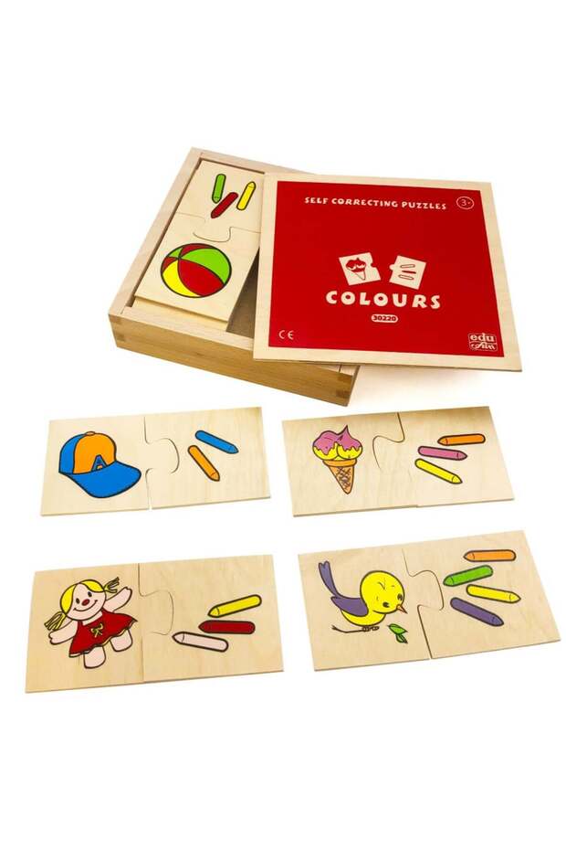 Self-Correcting Puzzles (Coloured) - Wooden
