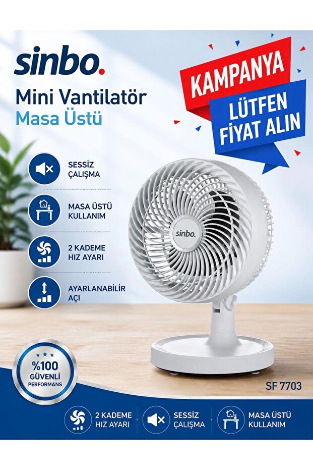 Sinbo Masa Üstü Vantilatör