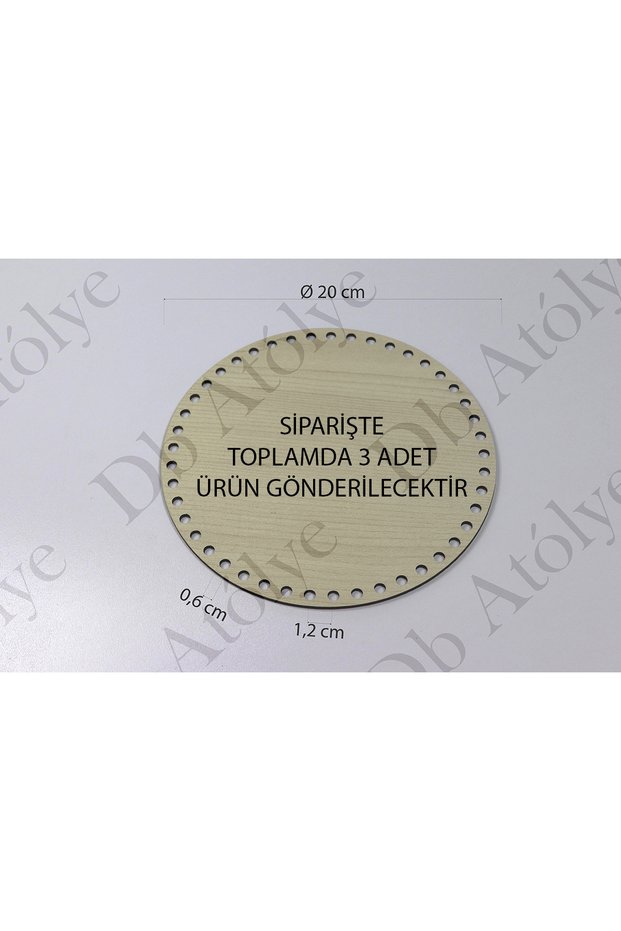 Bulk Round Rattan Weaving Plate 3 Pieces Ø20 Maple Color - Rattan Basket Base - Bamboo Weaving Plate