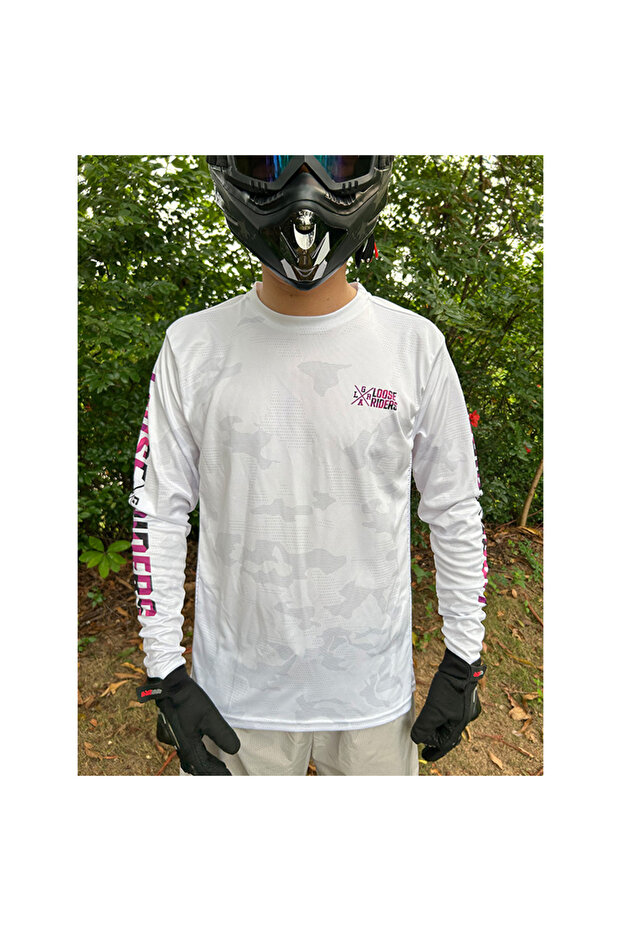 M 1 loose riders jersey mtb men's quick-drying breathable long-sleeved downhill cycling jersey MTB m