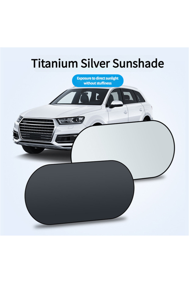 black UV-Reflective Car Sun Shade Cover Rear Windshield Sun Protection Sunshade Heat-Isolation Car P