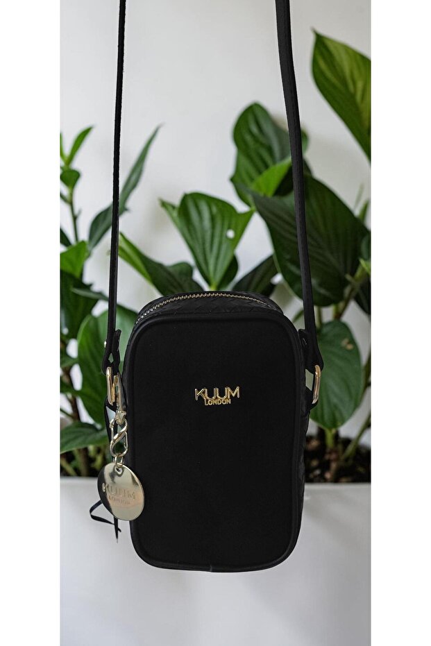 441003 Çnt01 Women's Suede Garnished Knitted Patterned Mini Bag