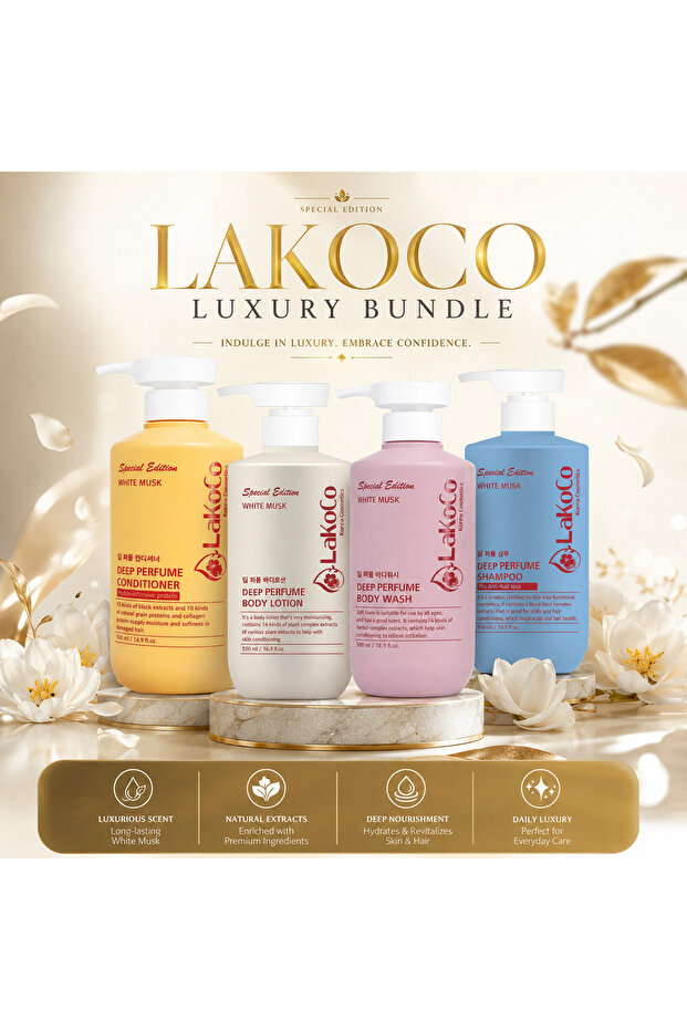 Pack of 4 total 200ml. Shampoo, Conditioner, Body Wash and Body Lotion.