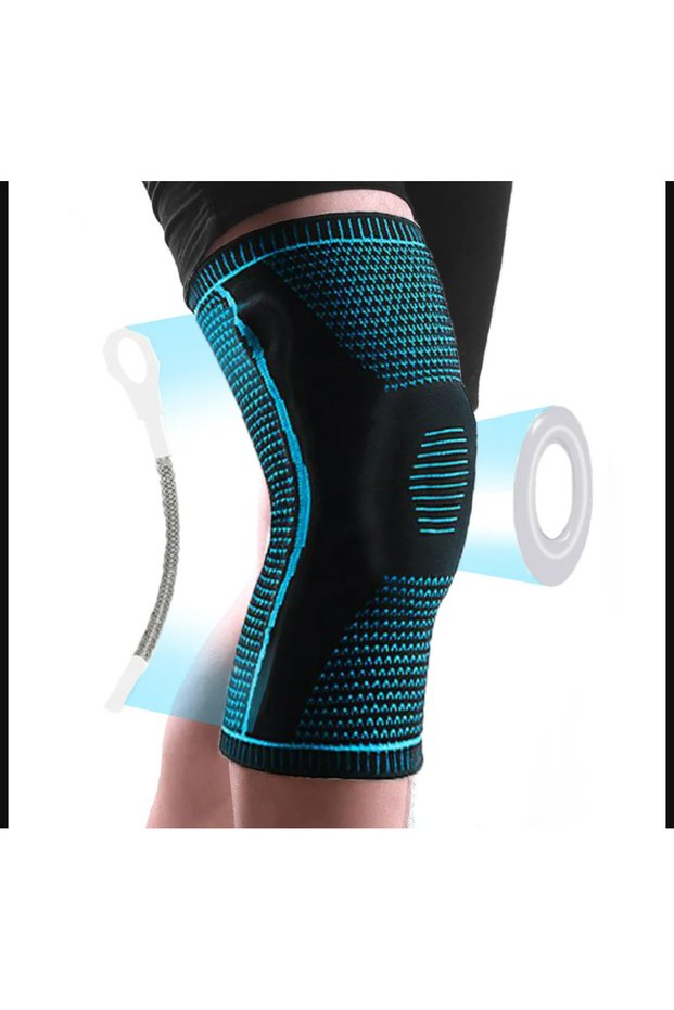 Flexible Knee Brace Sports Knee Support Bandage Meniscus Joint Protector Soft Silicone Padded Sports Bandage Pad Knee Brace Knee Pad Supporter Assisted Walking Running Bandage for Exercise Fitness Cycling