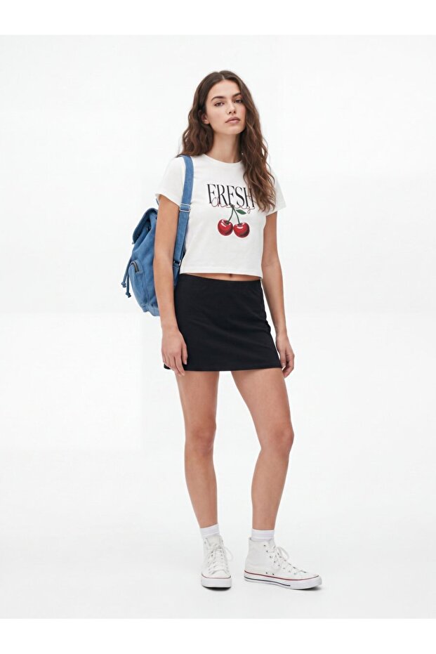 Printed White T-shirt