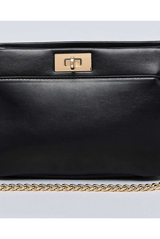 Solid Shoulder Bag - 5