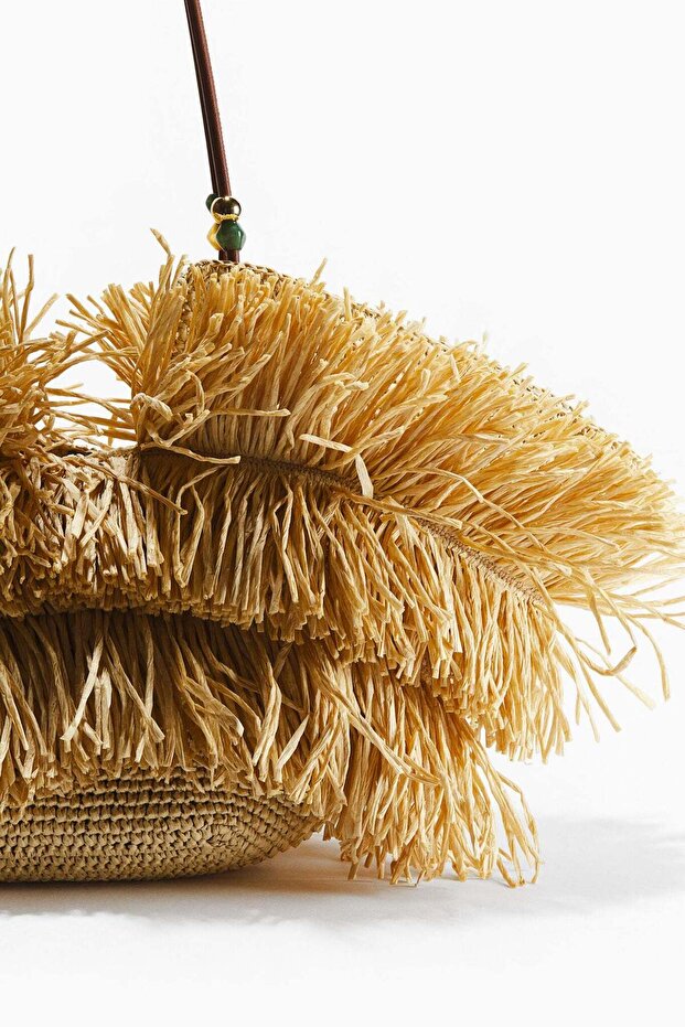 Fringed straw shopper - 5