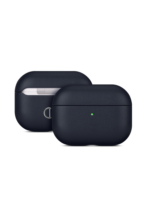 AirPods Pro 3 Compatible Case with M-Safe Feature, Yahu Series Leather Design Cover, Navy Blue
