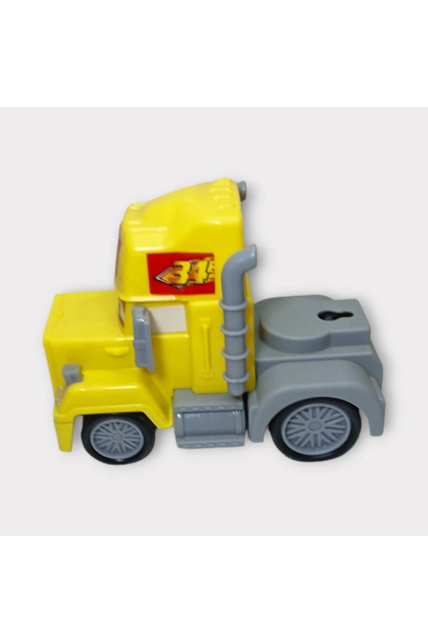 Friction Toy Truck - Yellow - 1 Pc