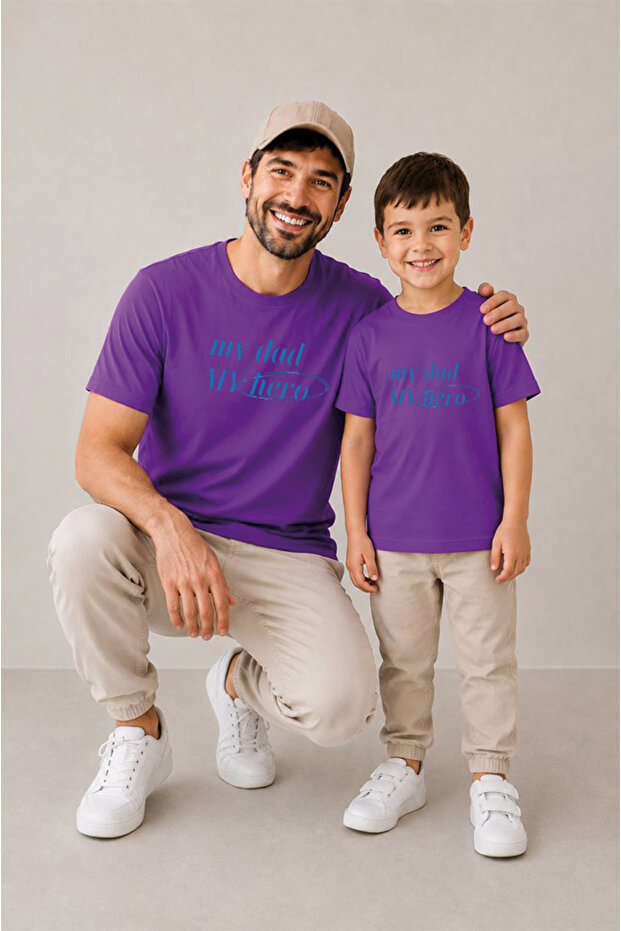Father Son Combination Sold as a Single Item 100% Cotton Oversize T-Shirt Father's Day Gift