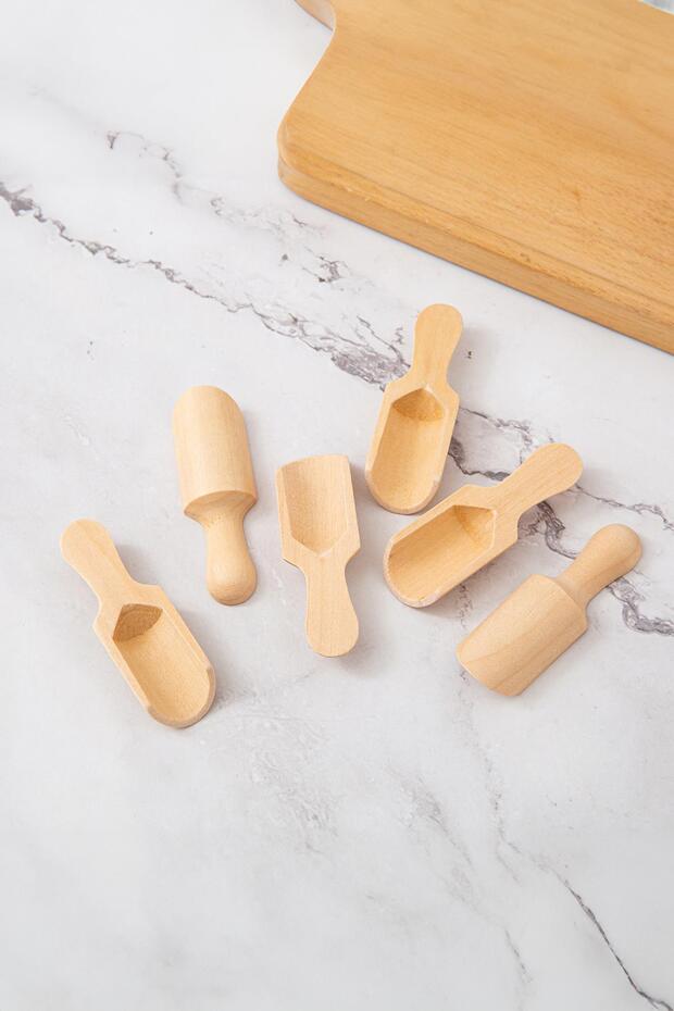 6-Piece Wooden Spice Spoon Set