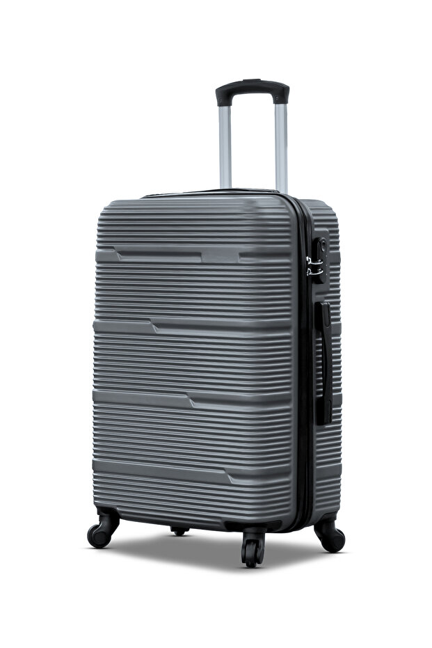 Hard Shell Horizon Line ABS Lightweight 24 Inch (20-25KG) Luggage, Combination Lock Suitcase
