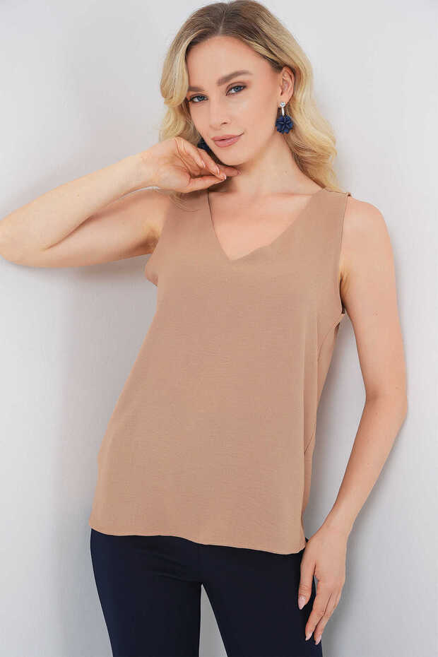 Women's Thick Strap Ayrobin Blouse Mink