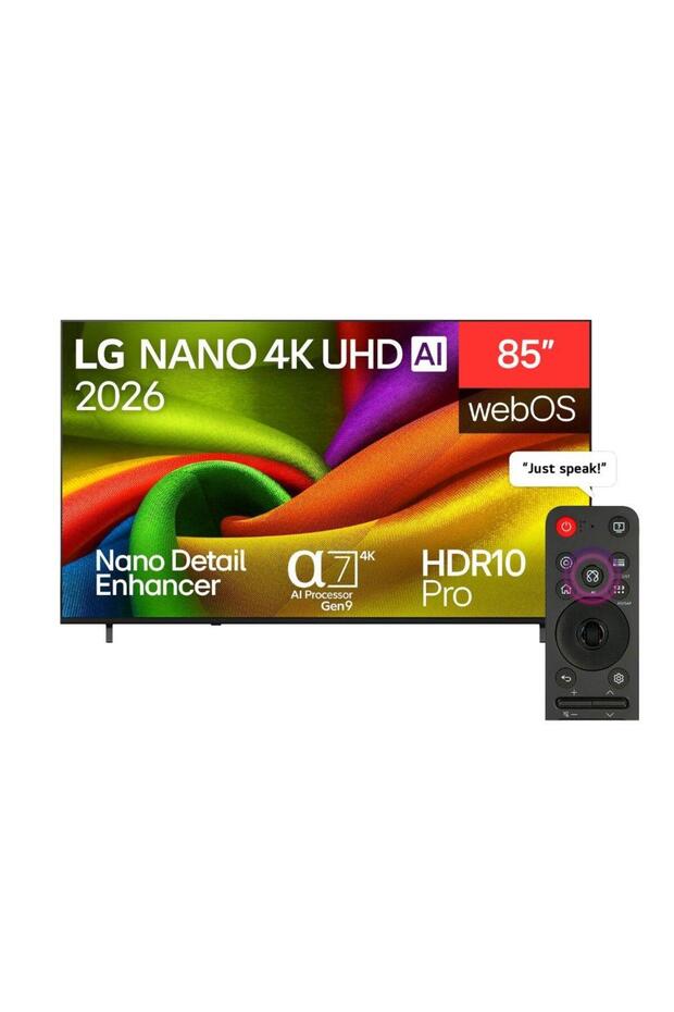 QNED AI MiniLED TV 85", AI Function, AI Magic Remote, AI Picture Pro AI Sound Pro
