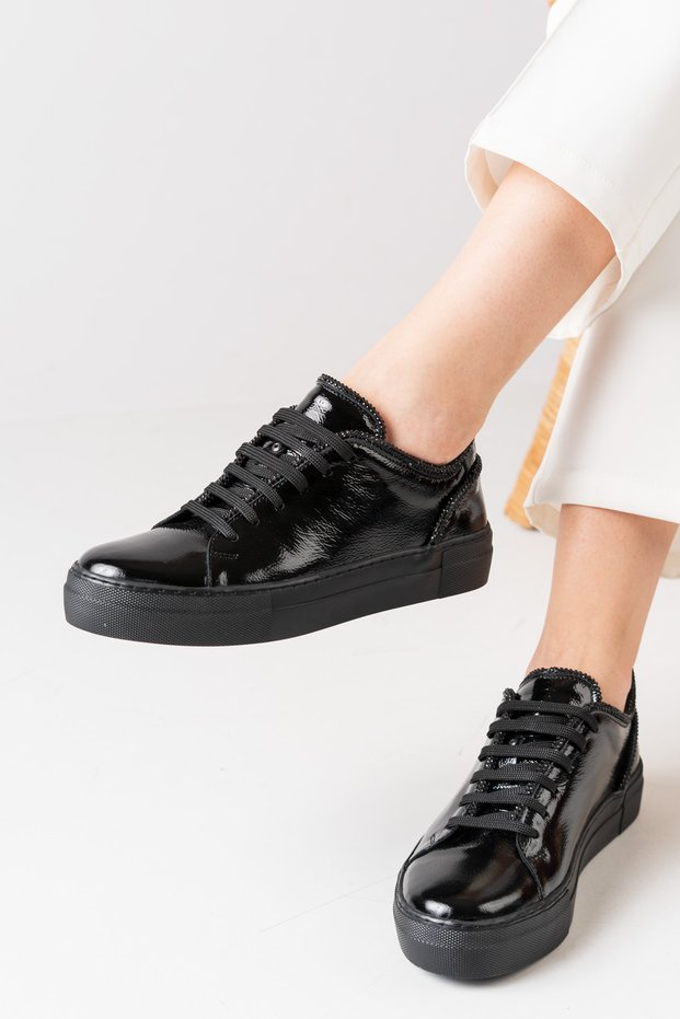 Women's Genuine Leather Stone Embellished Comfortable Anatomical Sole Shoes
