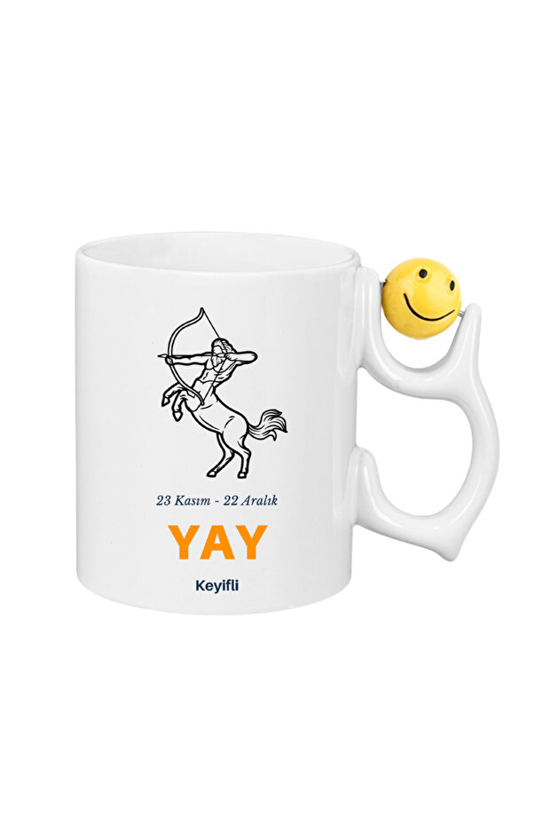 Special Design Porcelain Mug with Sagittarius Theme – 300 ml Stylish Mug with Color Options