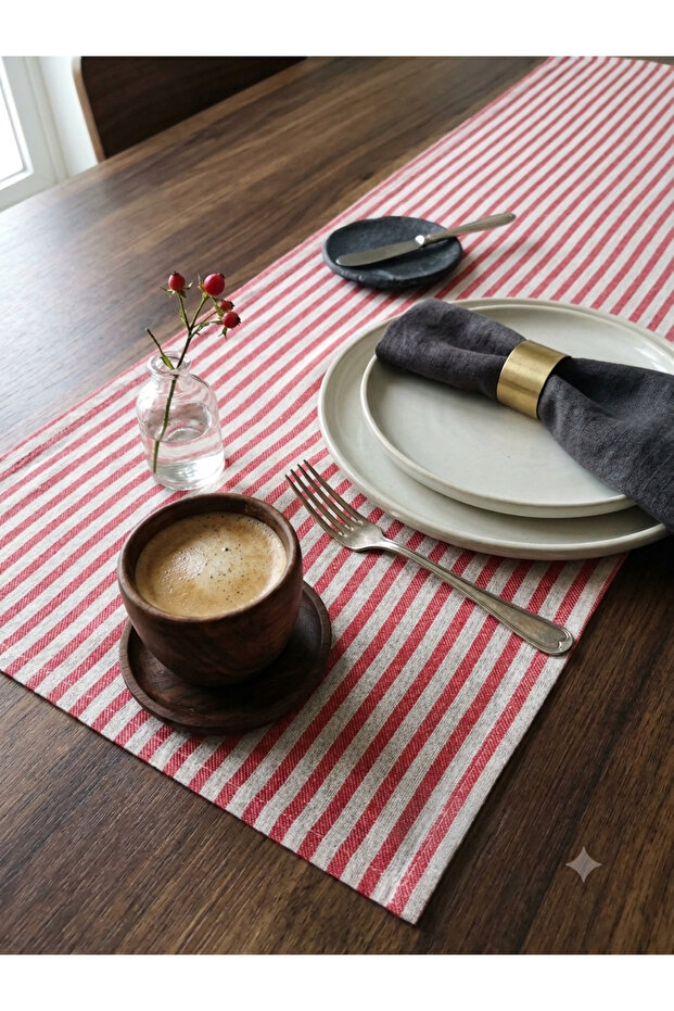 Ada Craft Linen Runner Tablecloth Modern Home Decor Dowry Stain Resistant 40*130 cm