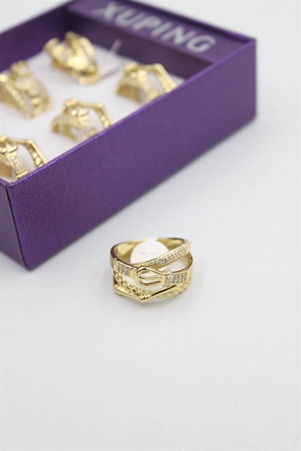 6pcs xuping rings set - gold