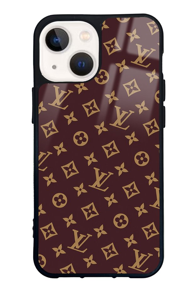 iPhone 13 Mini Red Lv Design Glossy Phone Case