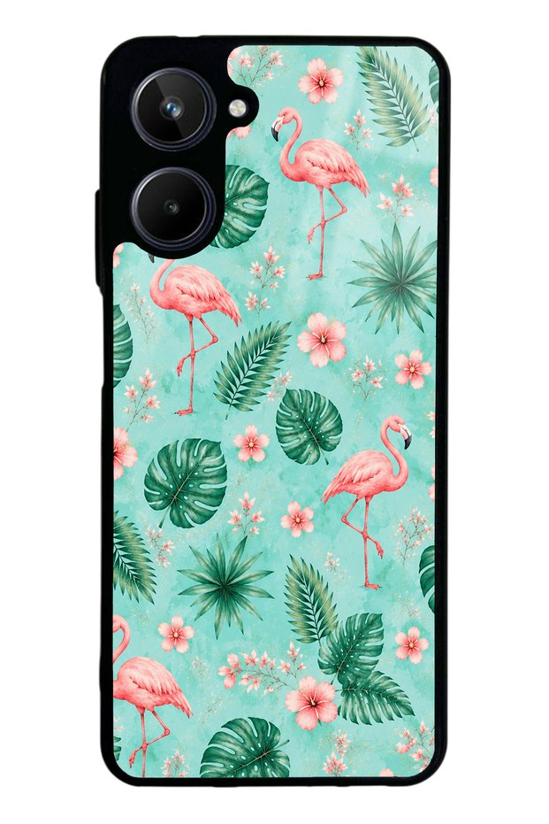 Realme 10 Tropical Flamingo Design Glossy Phone Case