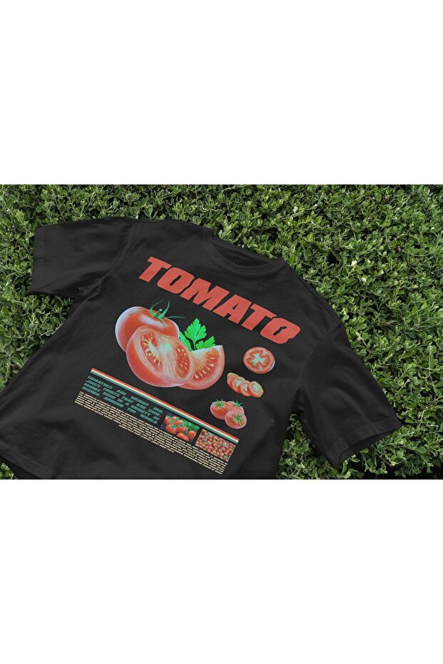 Tomato Printed Unisex Oversize T-Shirt