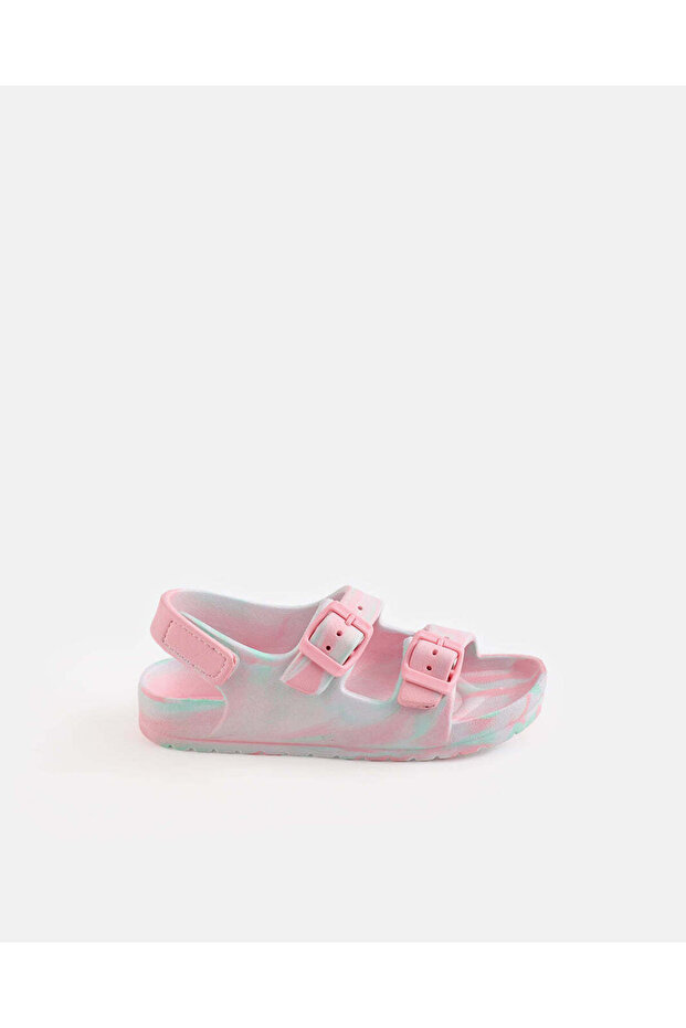 Girls Pink Ombre Slides