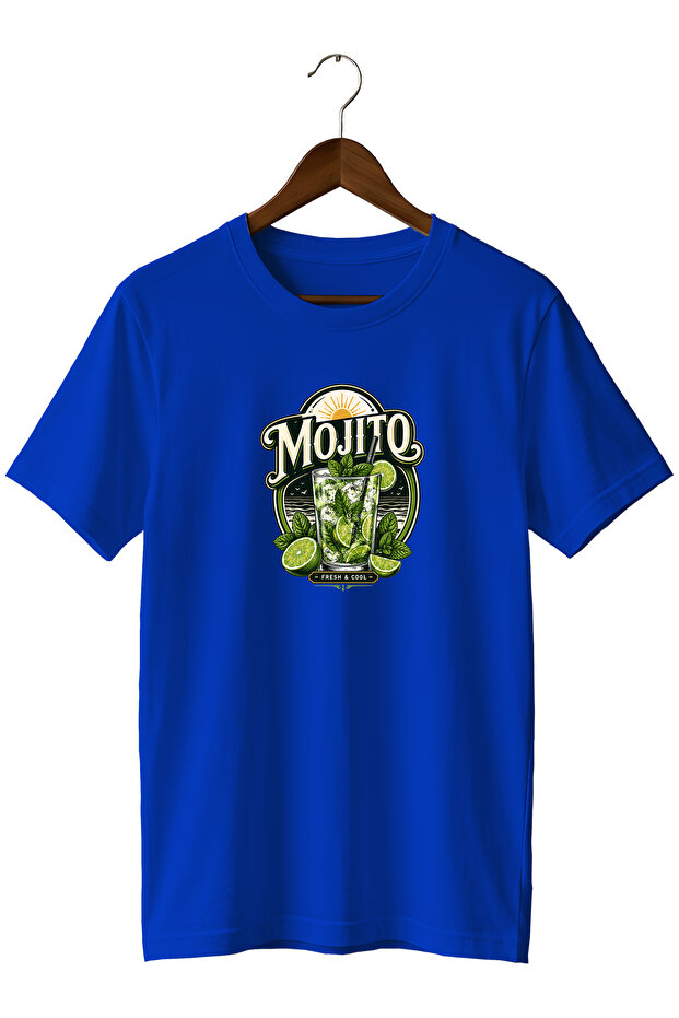 Mojito Cocktail Unisex Cocktail Printed Regular Fit Crew Neck T-Shirt