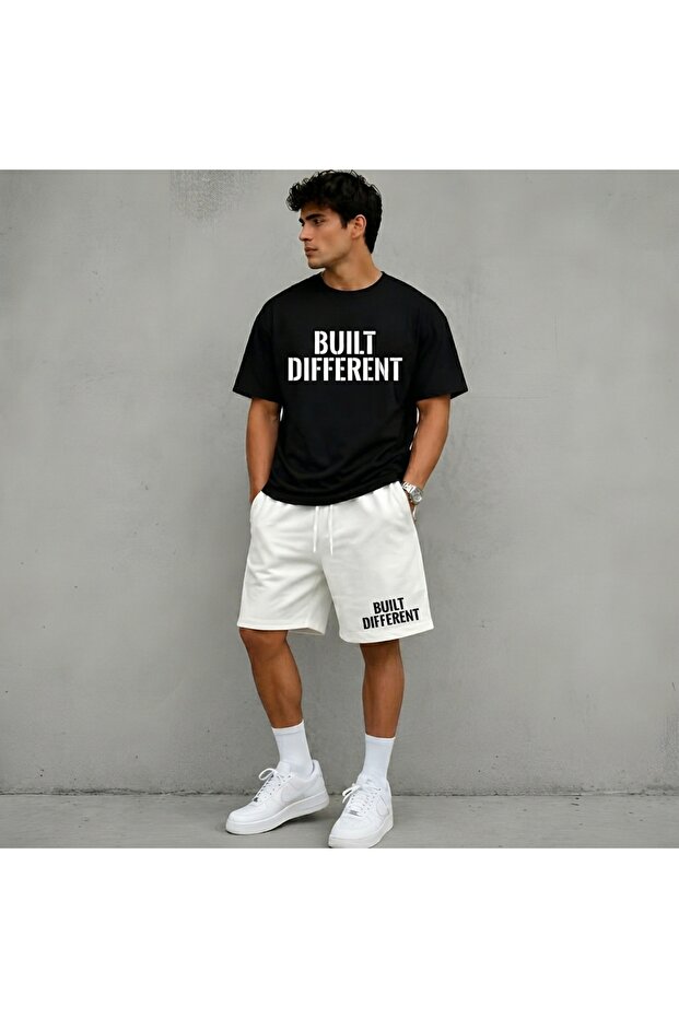Unisex Black Set – Oversized T-Shirt with Butterfly Print and Comfortable Shorts Set – 3XL, 4XL, 5XL 6XL
