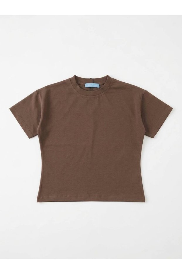 Laciel Paris Brown Basic Kids Tshirt