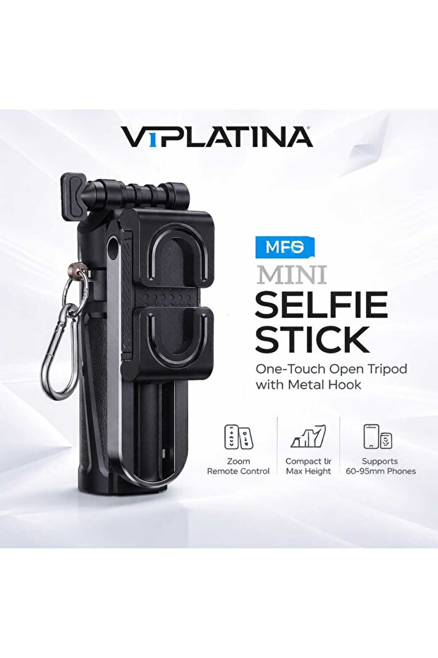 Mini Selfie Stick Tripod Remote Control Foldable Stand