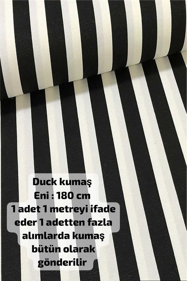 Duck Fabric Has Water and Stain Repellent Properties (Black 100 X 180)