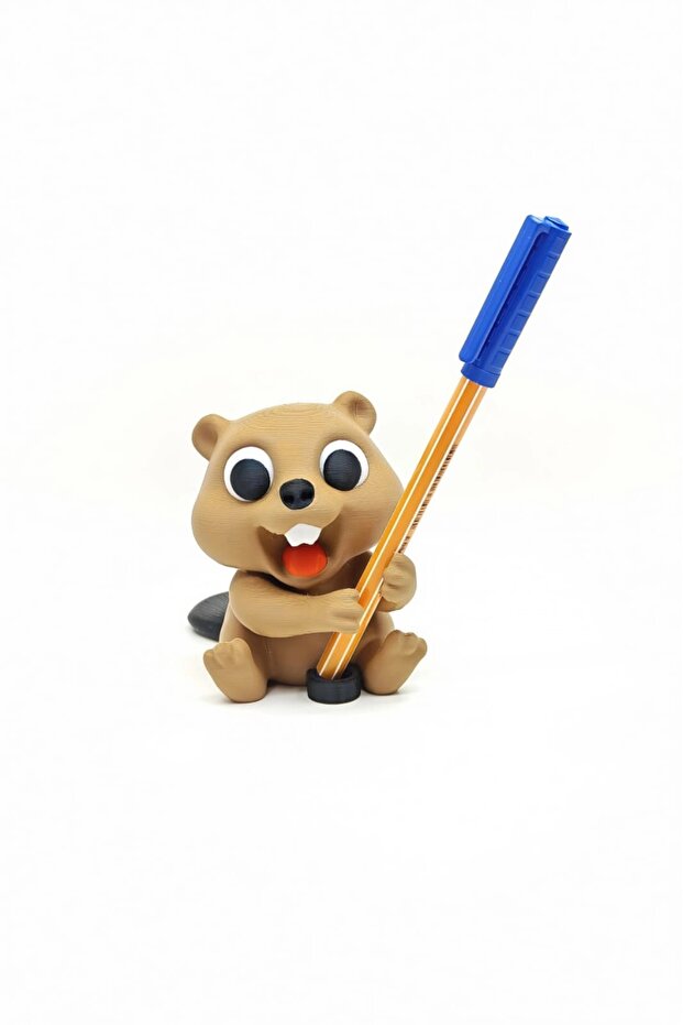 Squirrel Pen Holder Desktop Decorative Pen Stand | Cute Office and Study Desk Accessory