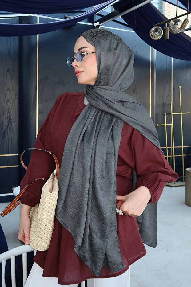 شال جاكار فاخر متوهج - مدخن