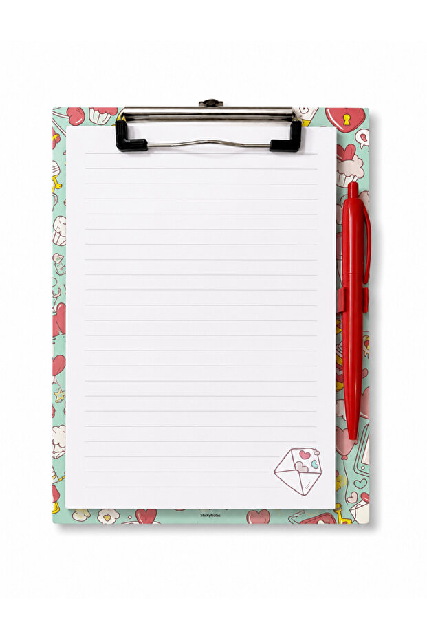 Secretary's Desk/Secretary's Clipboard/Clamp-On Notepad/Note Holder with Pen