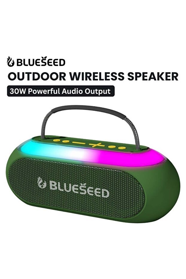 BS-611 Outdoor Wireless Speaker, Bluetooth Speaker with Wireless Microphone, USB/TF Card Support