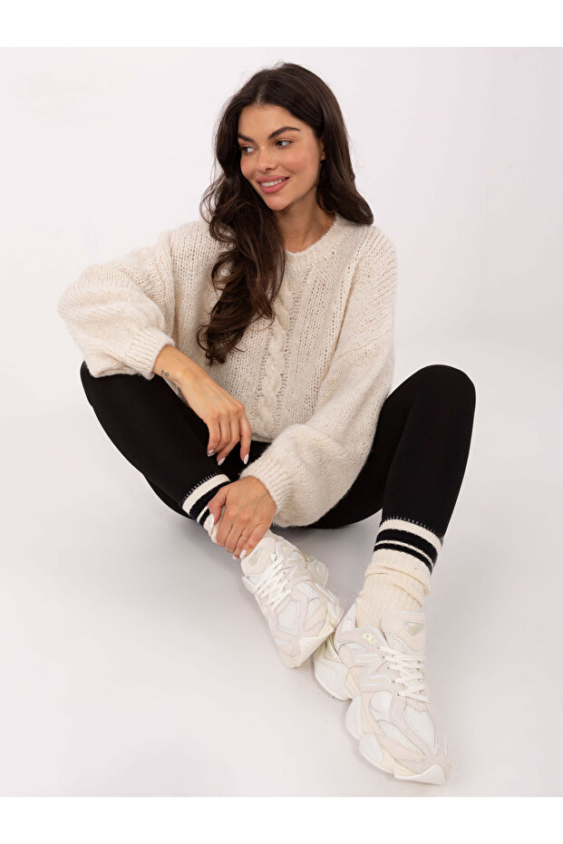 Pulover Dama Bej - 5