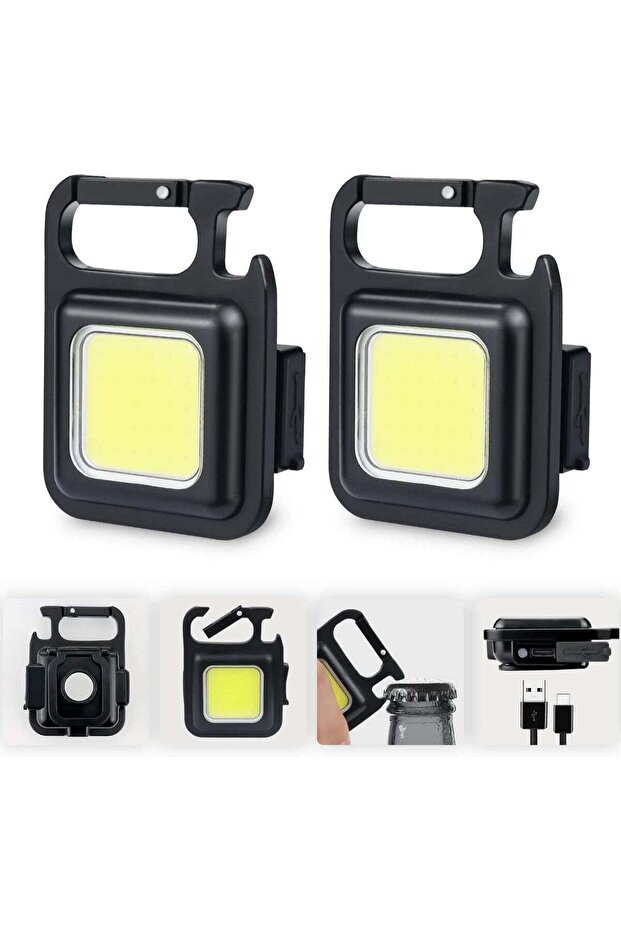Rechargeable 800 Lumens Mini Flashlight - Pack of 2