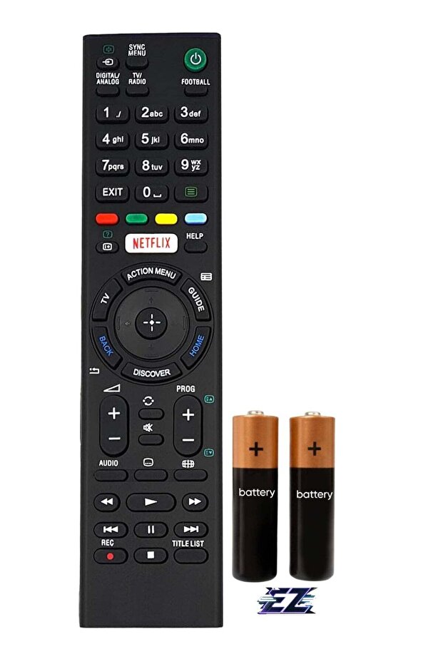 Replacement TV Remote Control for Sony RMF-TX301E / RMFTX301E with battery