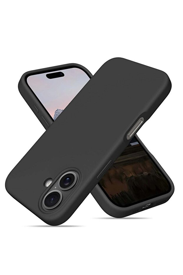Case Compatible with iPhone 16 Plus – Liquid Soft Silicone Shockproof Cover with Microfiber Lining