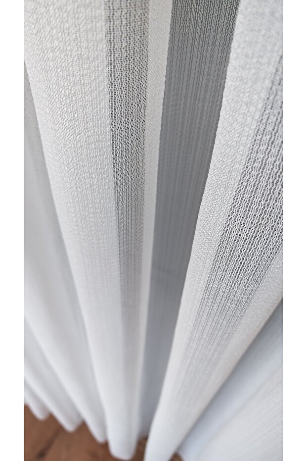 Ecru Canadian Tulle Curtain 1/2 Sparse Pleat Suitable for Every Room Wrinkle-Free No Ironing Required Modern