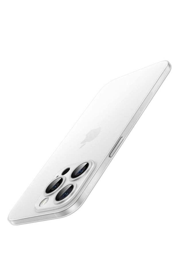 Ultra Slim (0.35mm) Case for iPhone 14 Pro Max, Camera Protection, Matte PP Hard Minimalist