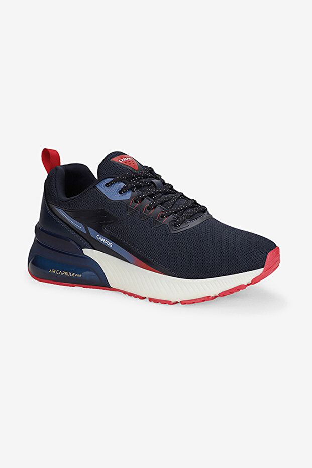 Men PROMOTE Memory Foam Lace-Up Running Shoes-Grey