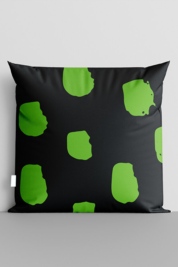 غطاء وسادة مطبوع رقميًا على الوجهين من Green Dots - 7131